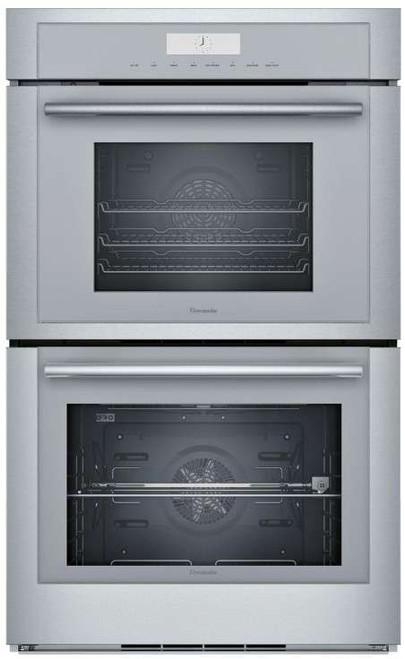 MEDS302WS Thermador 30" Masterpiece Double Built-In Oven with Steam/Convection Cooking - Stainless Steel with Masterpiece Series Handles