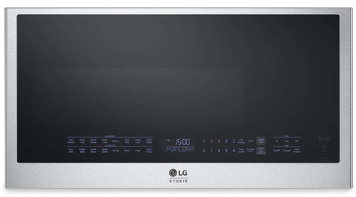 MHES1738F LG Studio 1.7 cu ft Over the Range Convection Microwave with Air Fry - PrintProof Stainless Steel