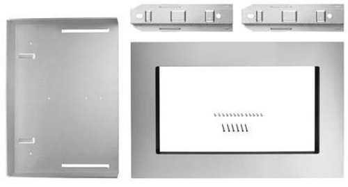MK2160AS KitchenAid 30" Trim Kit for 1.6 Cu. Ft. Countertop Microwaves - Stainless Steel