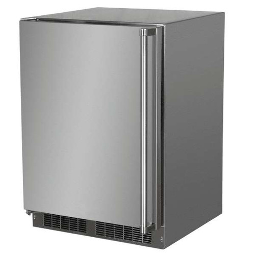 MORE224SS51A Marvel 24" Outdoor Refrigerator with MaxStore Bin and Door Storage - Left Hinge - Stainless Steel