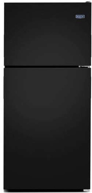 MRT311FFFE 33" Maytag Top Freezer Refrigerator with Power Cold and BrightSeries LED Lighting - Black
