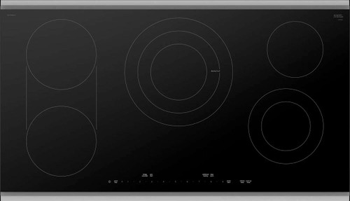 NETP669SUC Bosch 36" Benchmark Electric Cooktop - Black with Stainless Steel Frame