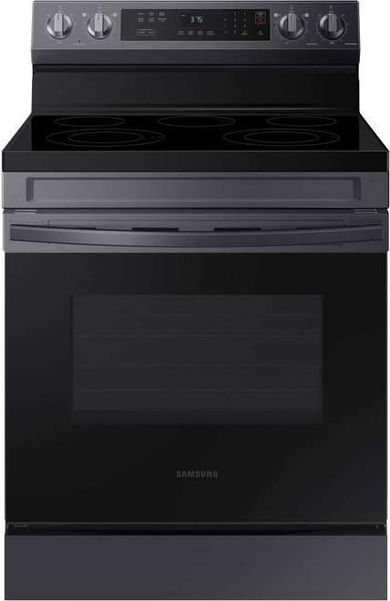 NE63A6311SG Samsung 30" Smart Electric Range with 5 Elements - Fingerprint Resistant Black Stainless Steel