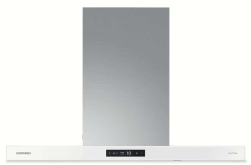 NK36CB700W12AA Samsung 36" Bespoke 7 Series Chimney Wall Mount Hood with Triple Air Sensor - 630 CFM - White Glass