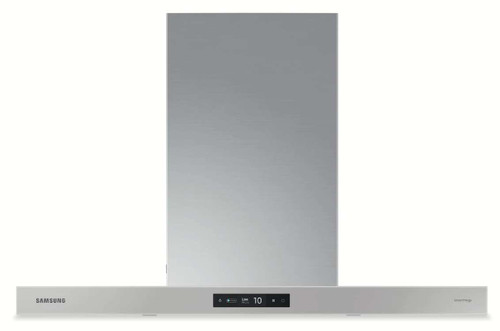 NK36CB700WCGAA Samsung 36" Bespoke 7 Series Chimney Wall Mount Hood with Triple Air Sensor - 630 CFM - Gray Glass