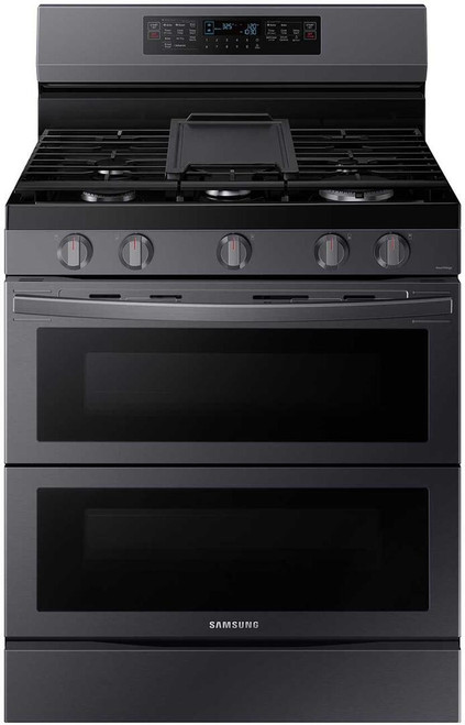 NX60A6751SG Samsung 30" Smart Freestanding Gas Range with Air Fry and Flex Duo - Fingerprint Resistant Black Stainless Steel
