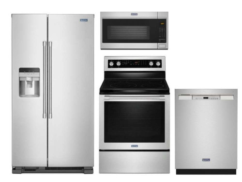 Package 28 - Maytag Appliance Package - 4 Piece Appliance Package with Electric Range - Stainless Steel