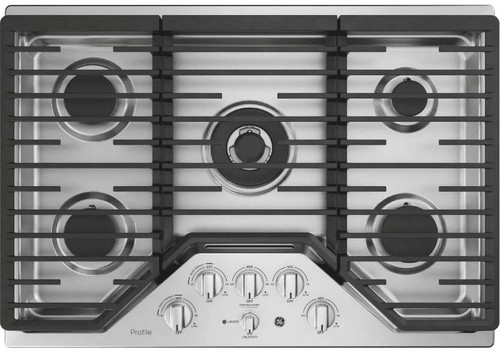 PGP9030SLSS GE Profile Series 30" Built-In Gas Cooktop with Precise Simmer Burner and Sealed Cooktop Burners - Stainless Steel