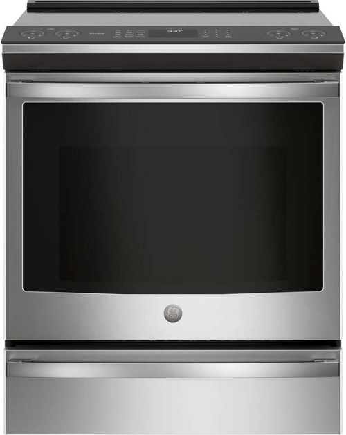 PHS930YPFS GE Profile 30" Slide-In Front-Control Induction and Convection Range with No Preheat Air Fry - Fingerprint Resistant Stainless Steel