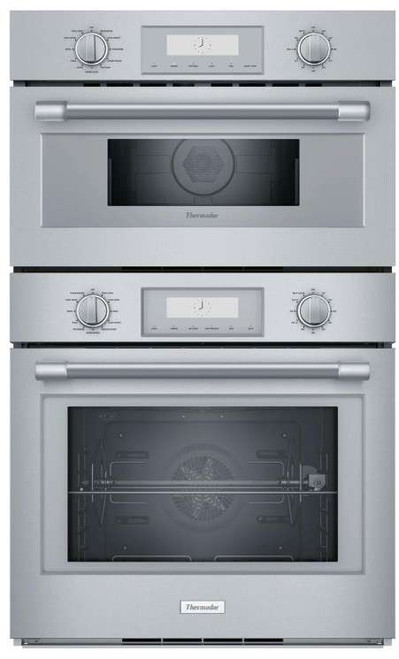 PODMCW31W Thermador 30" Professional Triple Built-In Combination Oven - Stainless Steel with Professional Series Handles