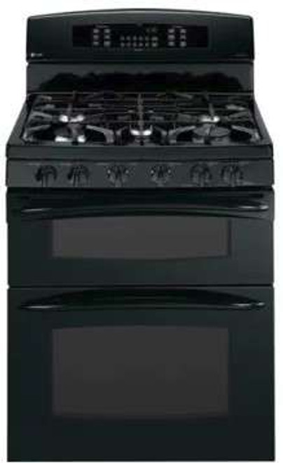 PGB995DETBB GE Profile 30" Freestanding Gas Range with Self-Clean and Convection Oven - Black