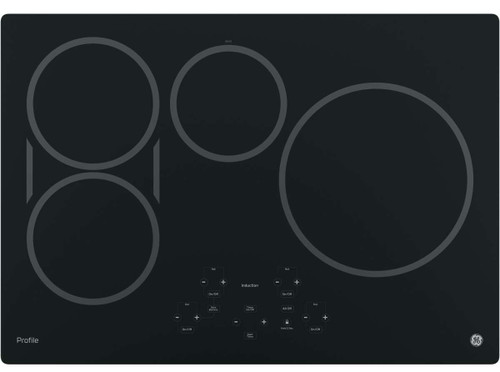 PHP9030DJBB GE Profile Series 30" Built-In Touch Control Induction Cooktop with 4 Induction Elements - Black