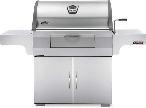 PRO605CSS Napoleon Professional Charcoal Grill and Cart - Stainless Steel