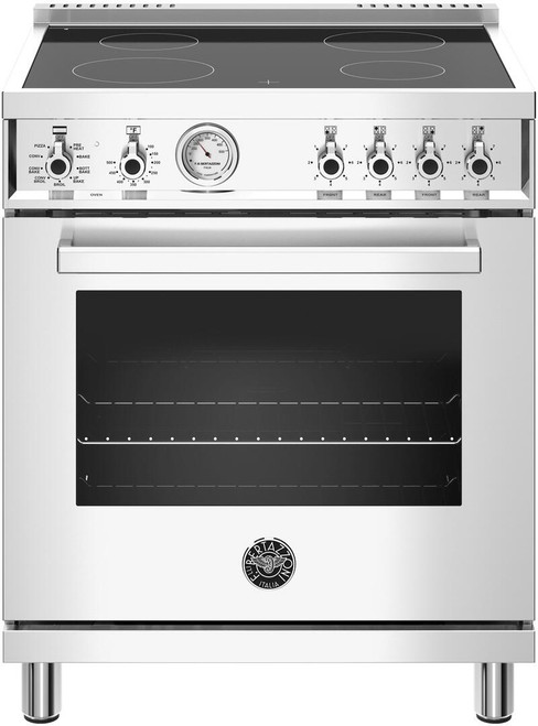 PROF304CEMXE Bertazzoni 30" Professional Series Electric Range with 4 Heating Zones - Stainless Steel