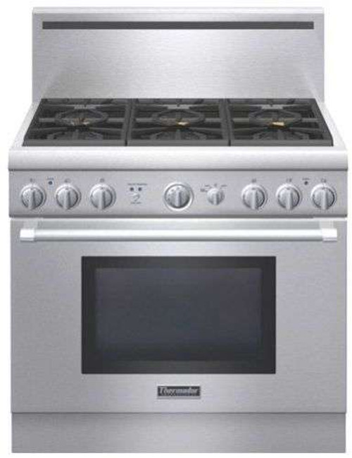 PRG366GH Thermador 36" Pro Harmony Gas Pro Style Range with 6 Burners - Stainless Steel