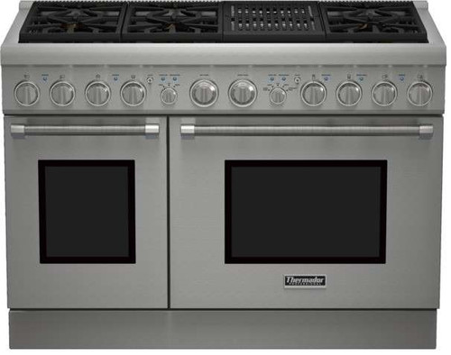 PRG486NLH Thermador 48" Professional Series Pro Harmony Standard Depth Natural Gas Range with (6) Burners & Grill - Stainless Steel