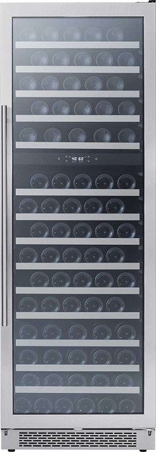 PRW24F02BG Zephyr 24" Presrv Dual Zone Wine Cooler - Reversible Hinge - Stainless Steel