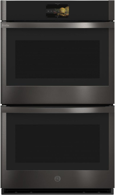 PTD9000BNTS GE Profile 30" Double Wall Oven with Air Fry and True European Convection - Black Stainless Steel
