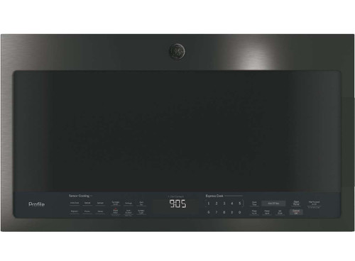 PVM9005BLTS GE Profile 30" 2.1 Cu. Ft. Over-the-Range Sensor Microwave Oven - Black Stainless Steel