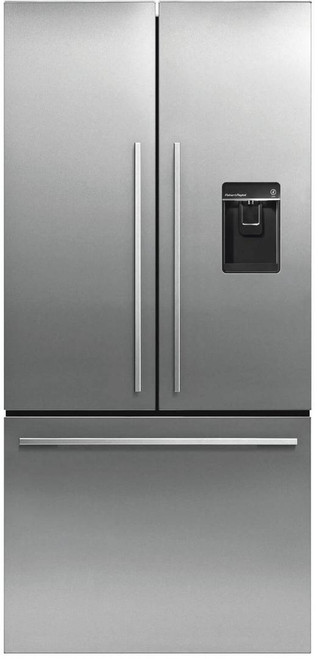 RF170ADUSX4N Fisher Paykel ActiveSmart Refrigerator - 17 cu. ft. Counter Depth French Door with Ice & Water - EZKleen Stainless Steel