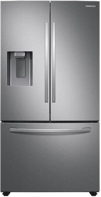 RF27T5201SR Samsung 36" 27 cu. ft. 3 Door French Door Refrigerator with External Water & Ice Dispenser - Fingerprint Resistant Stainless Steel