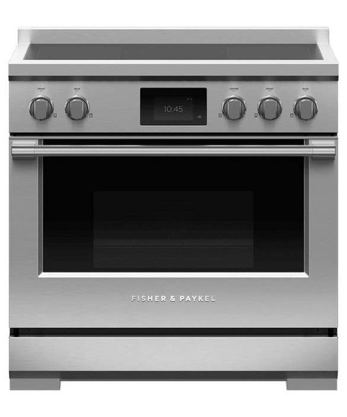 RIV3365 Fisher & Paykel 36" Series 9 Professional 5 Zone Induction Range with True Convection Oven and Self Clean - Stainless Steel