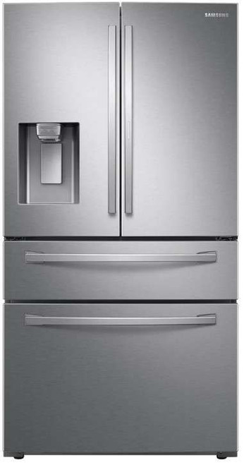 RF28R7351SR Samsung 36" French Door Refrigerator with High-Efficiency LED Lighting and Wi-Fi - Stainless Steel
