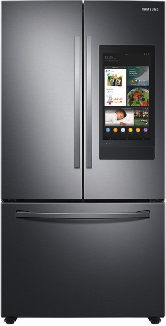 RF28T5F01SG Samsung 36" 28 cu ft Smart French Door Refrigerator with Family Hub - Fingerprint Resistant Black Stainless Steel