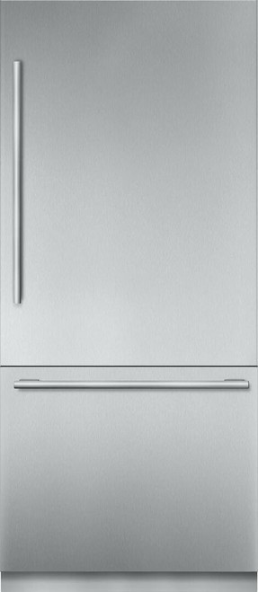 T36BB915SS Thermador 36" Freedom Collection Counter Depth Built In Bottom Mount Refrigerator with Masterpiece Series Handles - Stainless Steel