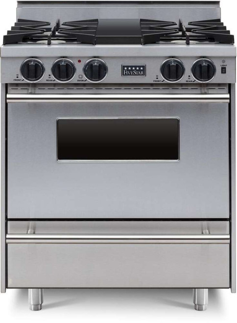 TTN2617BW FiveStar 30" All-Gas Range With 4 Open Burners - Natural Gas - Stainless Steel