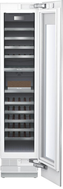 T18IW900SP Thermador 18" Freedom Collection Built-In Fully Flush Wine Preservation Column with SoftClose Drawers and TFT Control Panel - Custom Panel