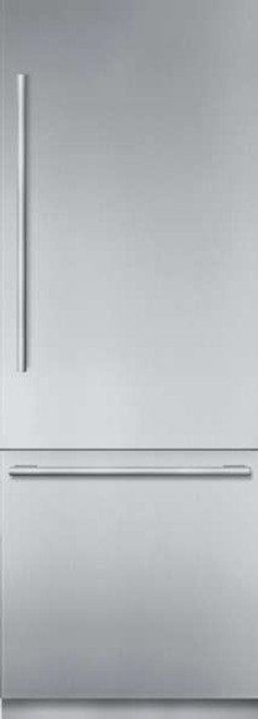 T30BB910SS Thermador 30" Freedom Collection Masterpiece Series Handle Built-In Bottom Mount Refrigerator with ThermaFresh System and SoftClose - Stainless Steel