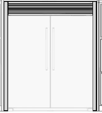 Electrolux TRMKTSS2LV84 Double Refrigerator and Freezer Trim Kit