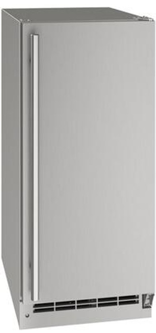 UONP115SS01B U-Line 15" Outdoor Nugget Ice Maker with Reversible Hinge and Pump - Stainless Steel