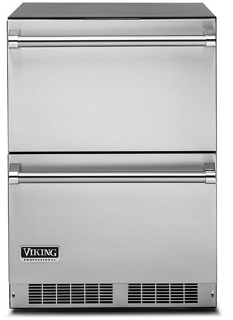 VDUI5241DSS Viking 24" Professional 5 Series Undercounter Refrigerated Drawers - Stainless Steel