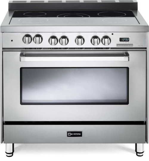 VEFSEE365SS Verona 36" Electric Single Oven Range with Black Ceramic Glass Cooktop - Stainless Steel