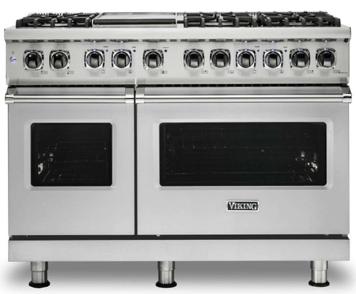 VGR5486GSS Viking 48" Professional 5 Series Freestanding Gas Range with 6 Burners and Griddle - Natural Gas - Stainless Steel
