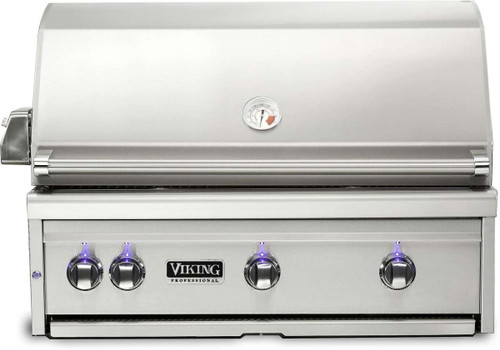 VQGI5361NSS Viking Professional 5 Series 36" Natural Gas Built-In Grill with ProSear Burner and Rotisserie - Stainless Steel