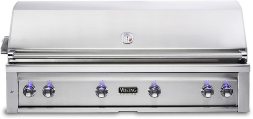 VQGI5541LSS Viking Professional 5 Series 54" Liquid Propane Built-In Grill with ProSear Burner and Rotisserie - Stainless Steel