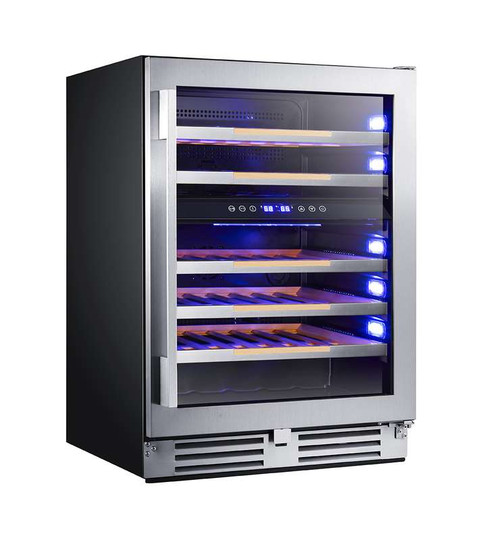 WCDE46R3S Avanti 24" Dual Zone Elite Series Wine Chiller with Soft Touch Control - Stainless Steel