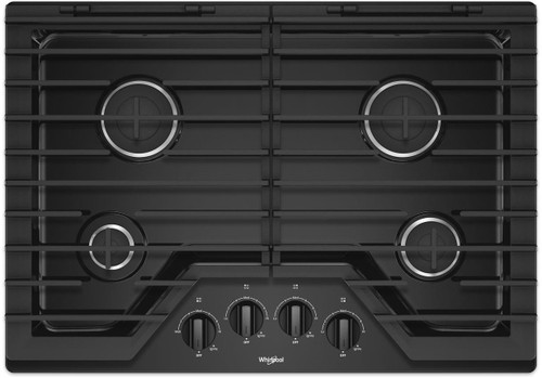 WCG55US0HB Whirlpool 30" Sealed 4 Burner Gas Cooktop - Black