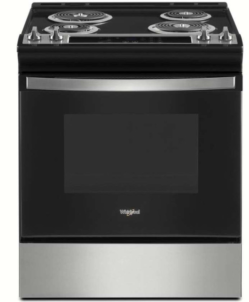 WEC310S0LS Whirlpool 30" Electric Slide In Range with Frozen Bake - Stainless Steel
