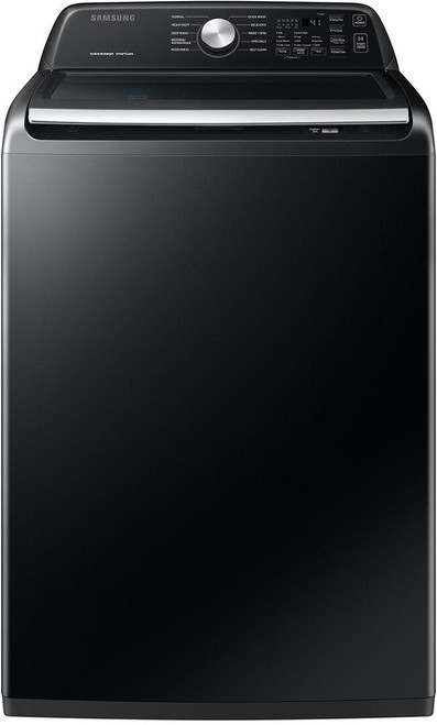 WA44A3405AV Samsung 27" 4.4 cu ft Top Load Washer with Activeware Agitator - Brushed Black