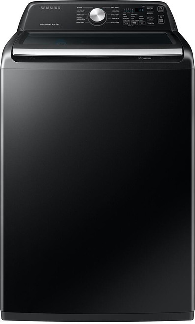 WA45T3400AV Samsung 27" 4.5 cu ft Top Load Washer with Active Water Jet - Brushed Black