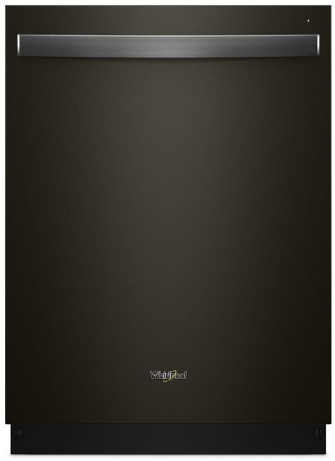 WDT730PAHV Whirlpool 24" Top Control Built-In Tall Tub Dishwasher with Sensor Cycle and 5 Wash Cycles - Black Stainless Steel