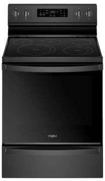WFE775H0HB Whirlpool 30" 6.4 Cu. Ft. Freestanding Electric Range with Frozen Bake Technology and Aqualift - Black