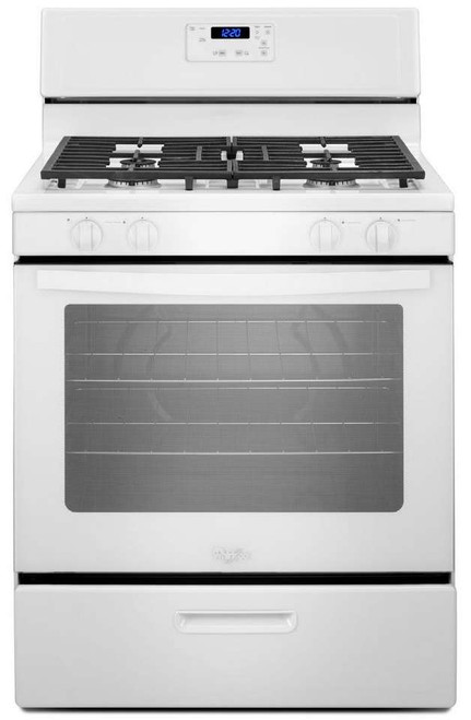 WFG302M0BW Whirlpool 5.1 cu. ft. Freestanding 30" Gas Range with Under-Oven Broiler -White