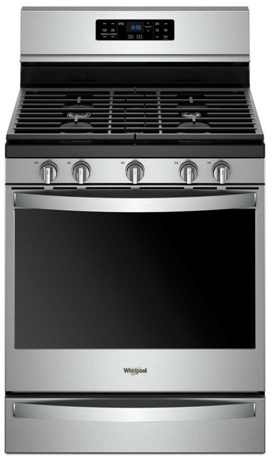 WFG775H0HZ Whirlpool 30" 5.8 Cu. Ft. Freestanding Gas Range with Convection Fingerprint Resistant Stainless Steel