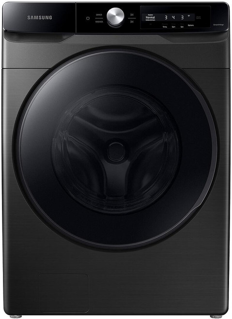 WF45A6400AV Samsung 27" 4.5 cu ft Large Capacity Front Load Washer with Smart Dial and Super Speed Wash - Brushed Black