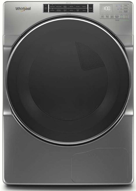 WHD862CHC 27" Whirlpool 7.4 cu. ft. Closet Depth Front Load Heat Pump Dryer - Chrome Shadow